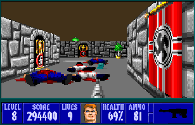 Hakenkreuze in Wolfenstein 3D